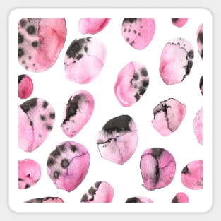 watercolor polka dots seamless pattern Sticker